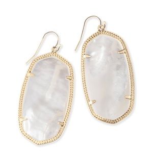Kendra Scott Danielle Earrings In Ivory Pearl